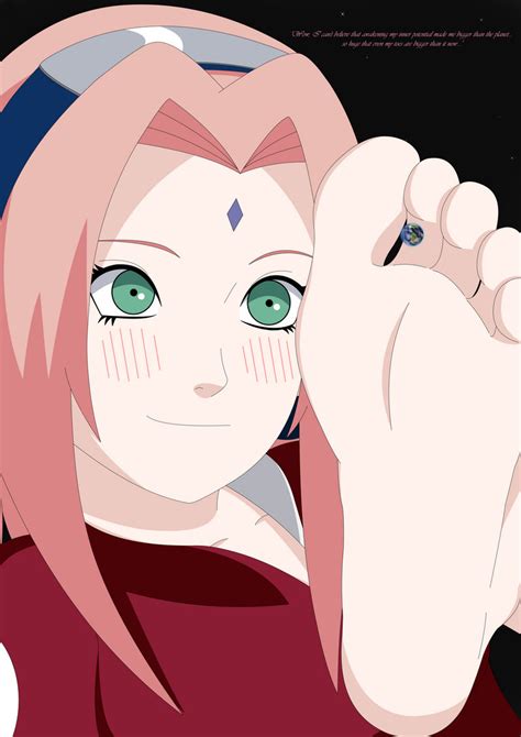 sakura footjob